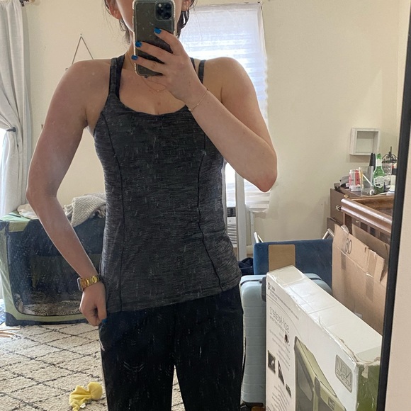 Lululemon Tank with Built In Sports Bra - Picture 3 of 4